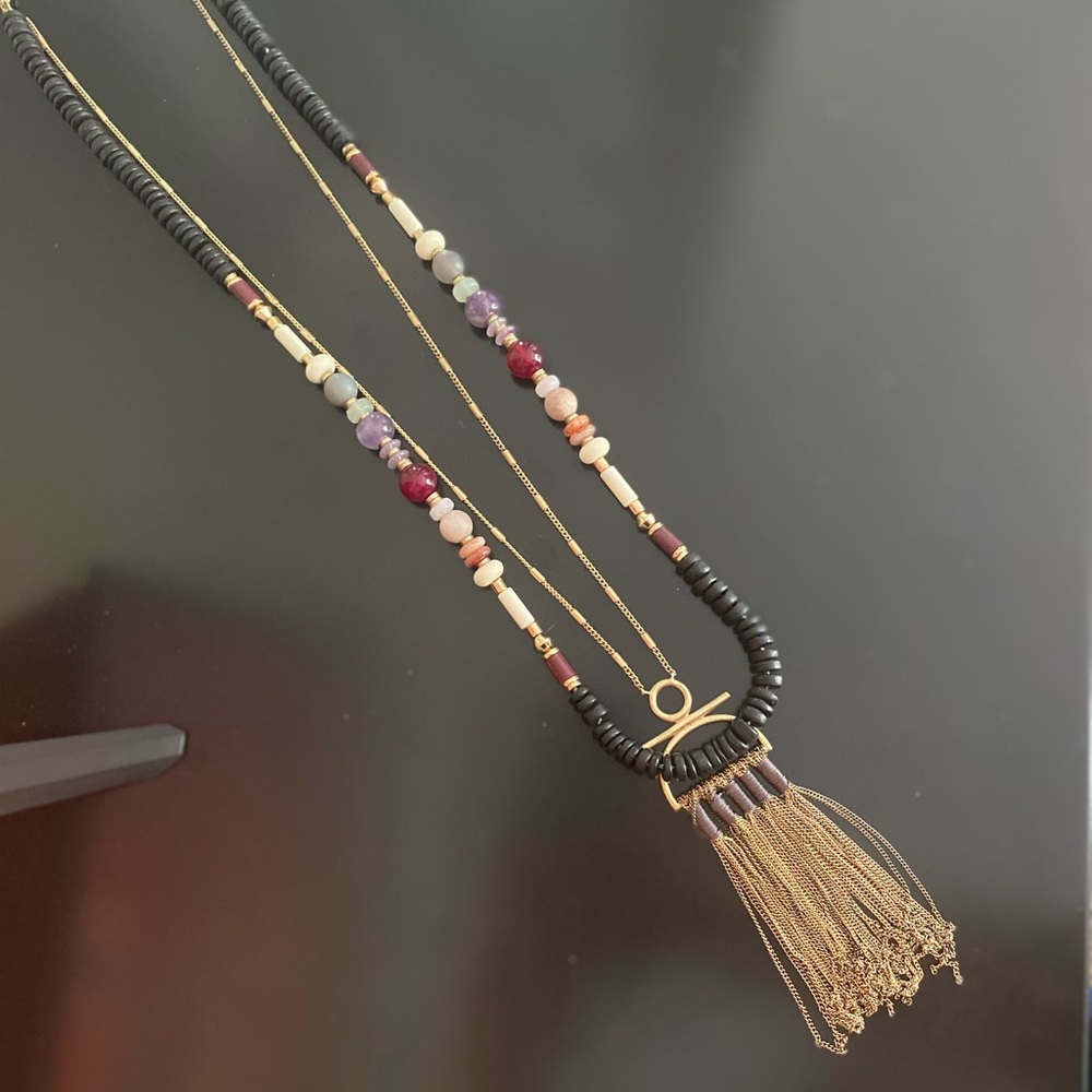 Stella & Dot layered long necklace
